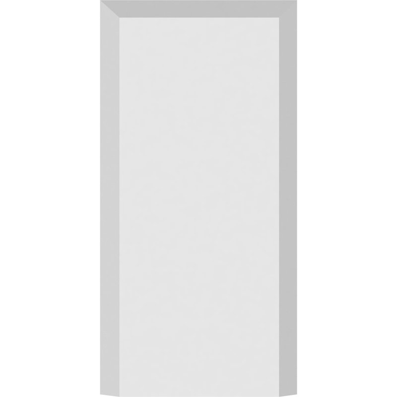 Bloc de socle standard avec bord biseauté l 2 1/2 po x H 5 po x P 3/4 po, H 5 po x l 2,5 po x p 0,75 po