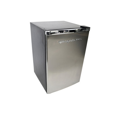 Frigidaire 4.6 Cu Ft Compact Fridge Chrome- Platinum Design on Fridge.com