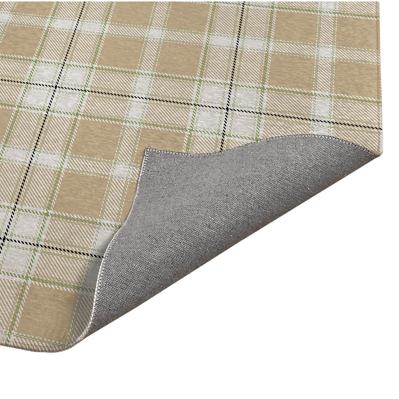 Tapis de bureau Billy Tartan, Tanné, L 3 pi x L 2 pi