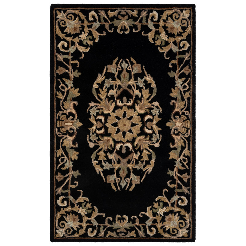 Balthrop Hand Tufted Wool Oriental Rug, Rectangle 3' x 5'