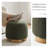 Contemporary Round Upholstered Ottoman with Soft Teddy Fabric and Padded Seat-200983987