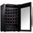 NutriChef Single Zone 19.49'' Freestanding 34 Bottle Wine Refrigerator