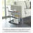 Tower Yamazaki Home Side Table With Storage Tier Shelves Narrow, Narrow Wooden And Metal End Table-704803535