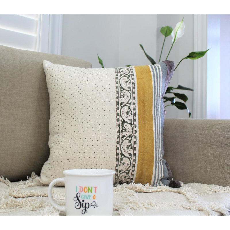 Housse de coussin en coton Designer