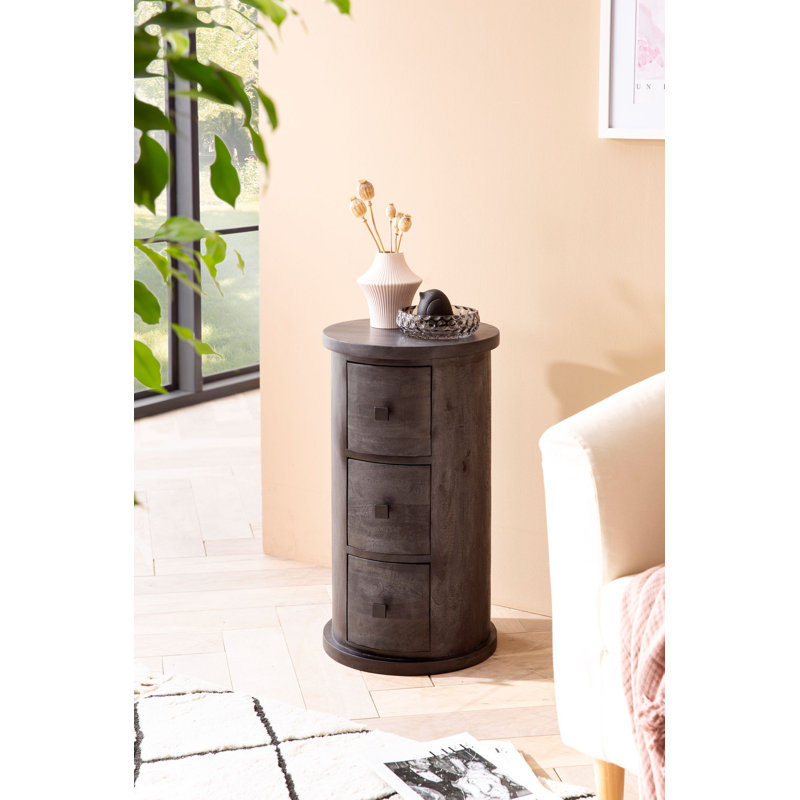 Ameliya Solid Wood 34cm W 3 - Drawer Chest of Drawers