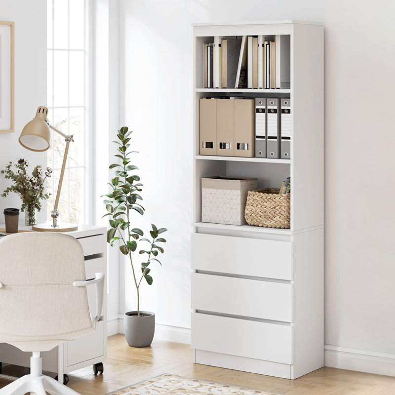 Isla 180cm H x 60cm W Standard Bookcase, White