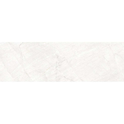 Milos Sky 12'' x 40'' Ceramic Marble Look Wall Tile