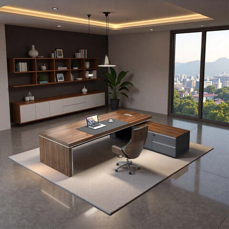 Secrétaire bureau d'ordinateur, H 29,5 po x l 62,99 po x P 31,5 po, Retour à droite