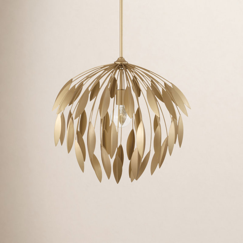 1 - Light Novelty Pendant, Gold, 68.75"H x 20"W x 20"D