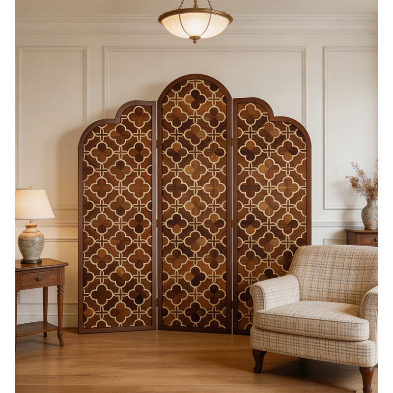 Paravent de chambre à coucher Qoiqisha, 3, H 78,7 po x l 53,1 po x P 1,5 po