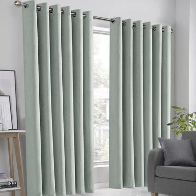 100% Linen Blackout Curtains with Eyelets – Ready Made (Set of 2)