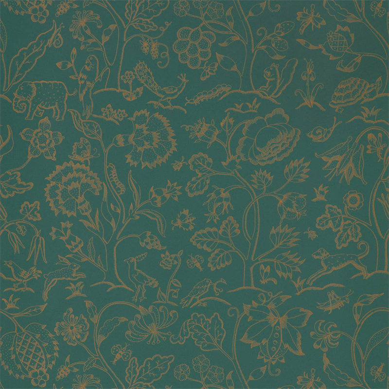 Middlemore Wallpaper, Moss Gold
