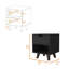 Table de chevet avec 1 tablette de rangement-730568740
