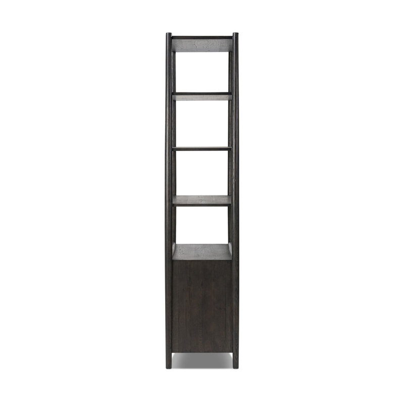 Glenview Bookcase, Smoked Black Oak