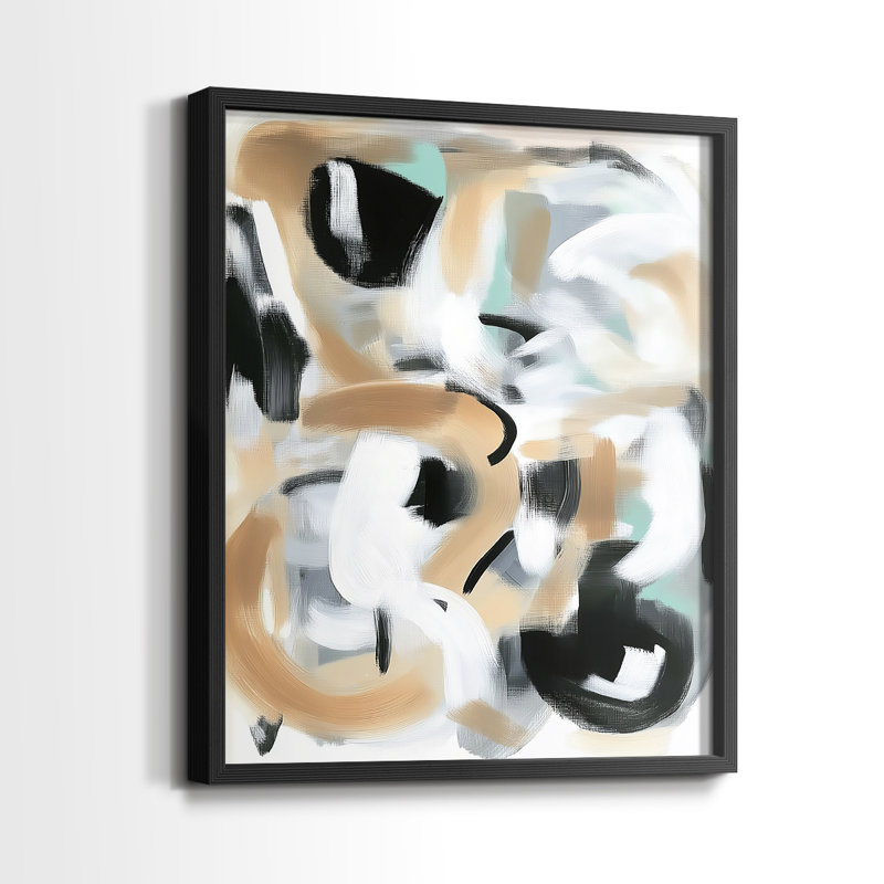 "ABSTRACT Series DCCXC III" par J Paul, Noir, noir, noir, noir, H 11 po x l 9 po