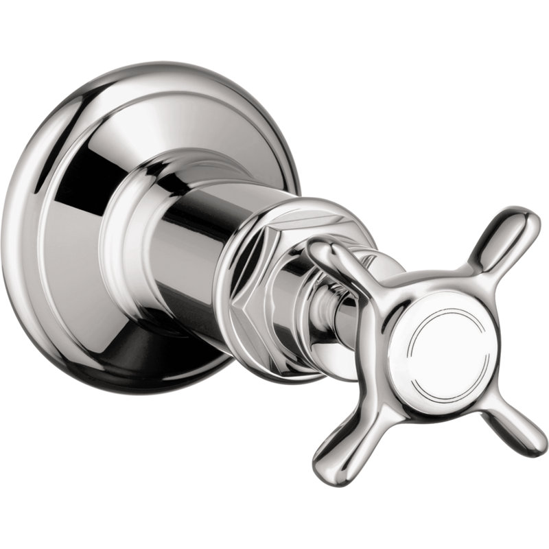 AXOR Montreux Volume Control Trim With Cross Handle Valve Trim Only, Chrome
