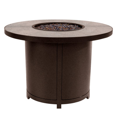 Elba Aluminum Outdoor Fire Pit Table