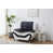 Similicuir noir / blanc est en rupture de stock