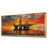 Toile avec cadre flottant or