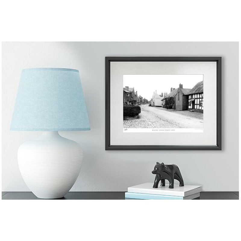 Malpas, High Street 1898 - Single Picture Frame Print, 60cm H x 80cm W x 2.3cm D