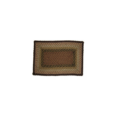 Tapis noir en coton tressé Champlain