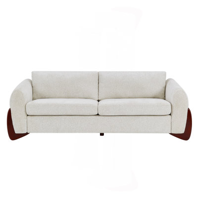 Canapé avec revêtement en tissu texturé
