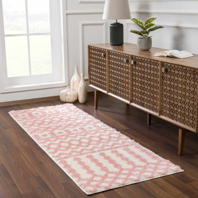 Tapis rose / beige Carnegia