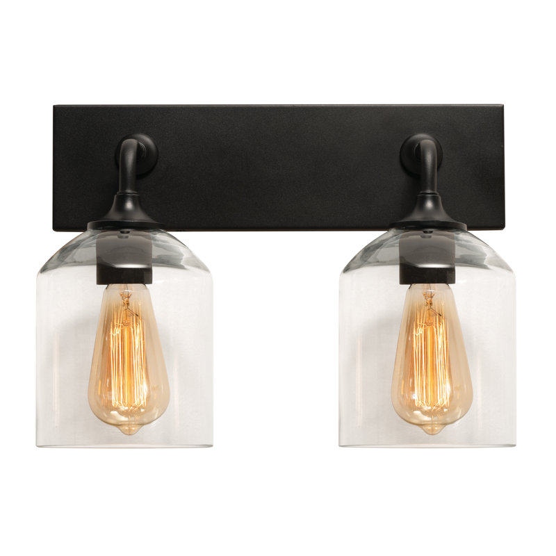 Hason 2 - Light Dimmable Vanity Light, Black