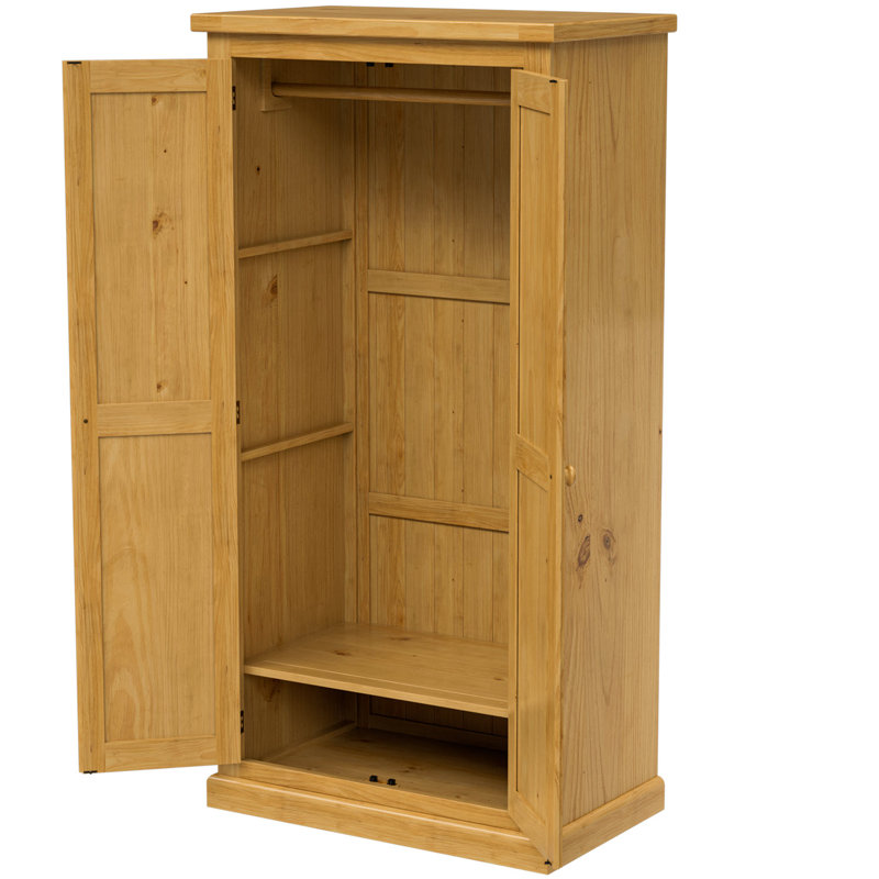 Chunky 2 Door Solid Wood Wardrobe