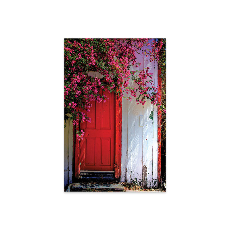 Porte rouge - sans cadre