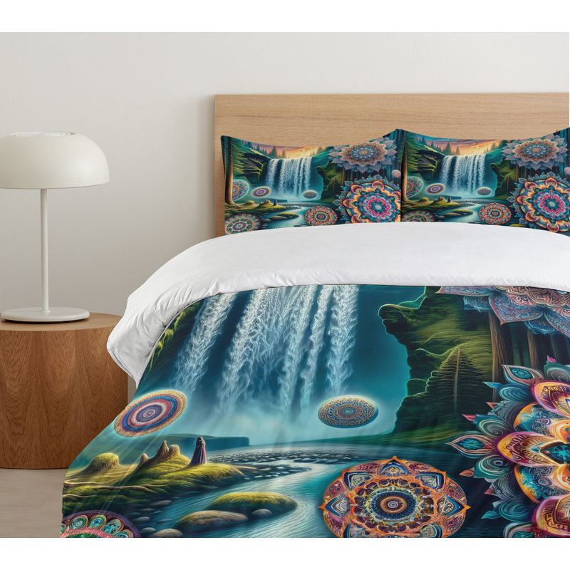 Trippy Duvet Cover, King Duvet Cover + 2 Standard Shams