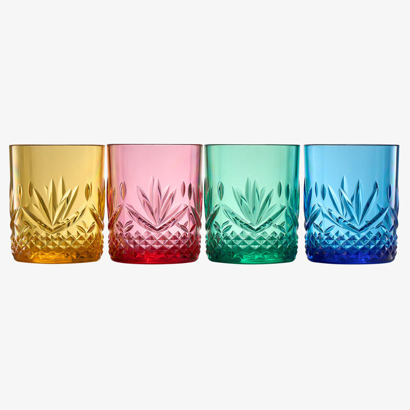 Clite 11oz. Acrylic Whiskey Glass Set