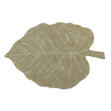 Cotton Area Rug in Gray/Tan