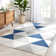 Arden Power Loom Navy Blue/Grey Rug