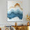 Annadale - Art mural abstrait à l'encre liquide, impression d'art moderne en métal