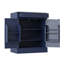 Armoire de cuisine autoportante TOPMAX avec tiroir et 2 tablettes réglables, buffet bleu avec coin café – Meuble de rangement haut pour cuisine et salle à manger