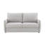 Canapé en chenille beige Jinn avec canapé-lit (double, matelas inclus)