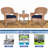 Starner 2 - Person Patio Conversation Set with Cushions-248589694-248589690