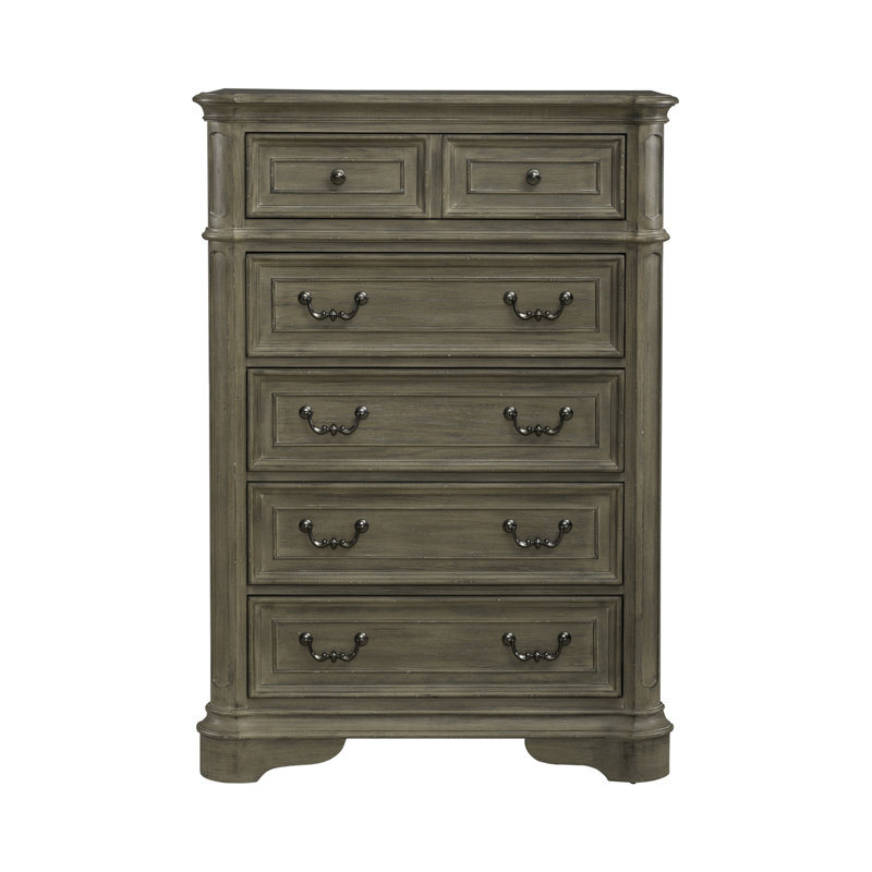 Commode 5 tiroirs l 38 po Colchester, Brun