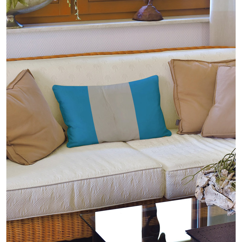 Housse de coussin lombaire Atlanta, Carolina, Danube clair / gris