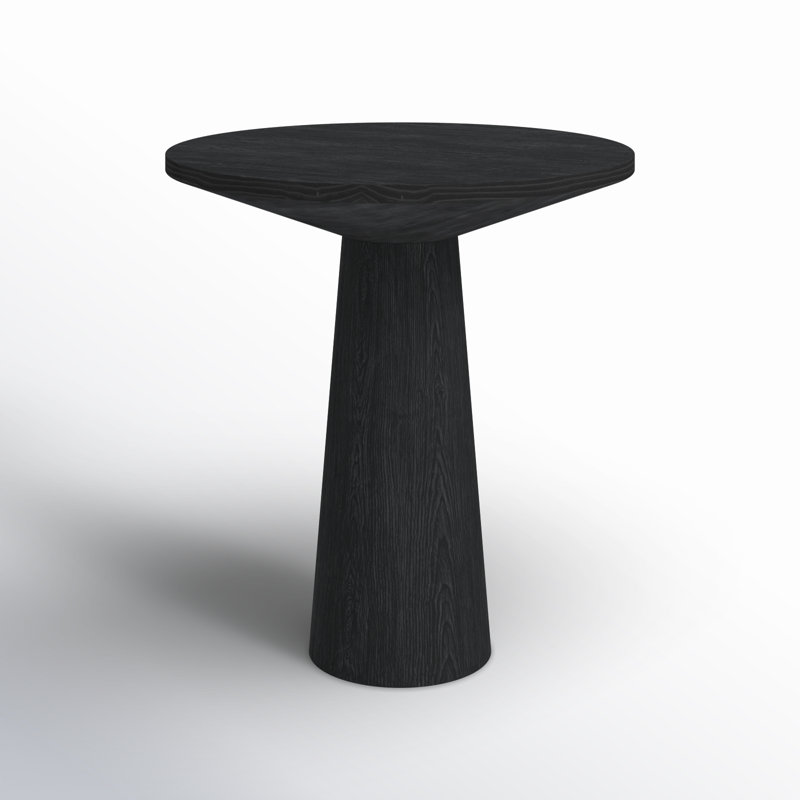 Table de bout à piédestal Astraea, Noir