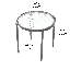 Table basse ronde avec cadre en métal cannelé Addlie-1678206090