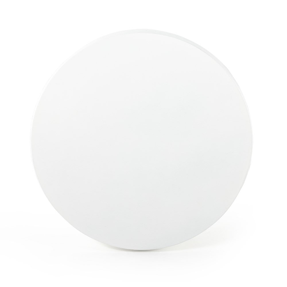 Eponine 26'' Metal Outdoor Side Table, Matte White