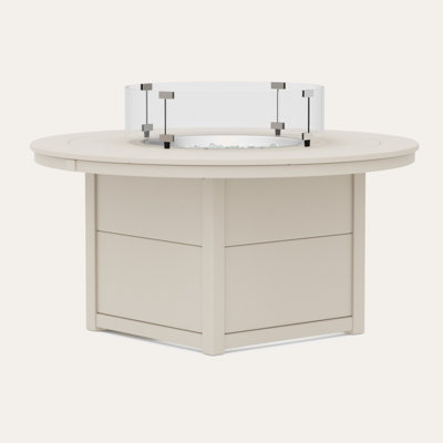 POLYWOOD® Tables Round 48" Fire Pit Table