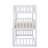 Twin-Sized Triple-Decker Rubber Wood Bunk Bed, Complete With Ladders And Guardrails-1723341388