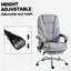 Fauteuil inclinable chauffant, fauteuil de bureau de massage à hauteur réglable, repose-pieds