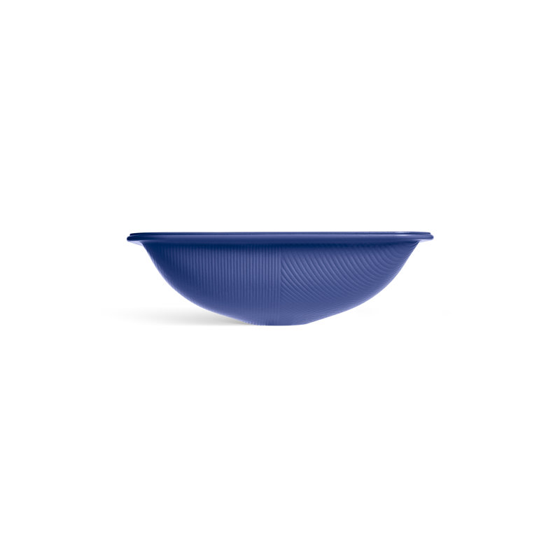 Yepsen Glass Undermount Bathroom Sink, Dark Blue