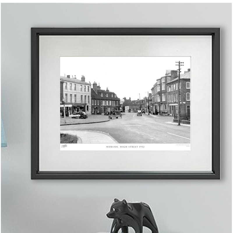 Woburn, High Street 1952 - Single Picture Frame Print, 28cm H X 36cm W x 2cm D