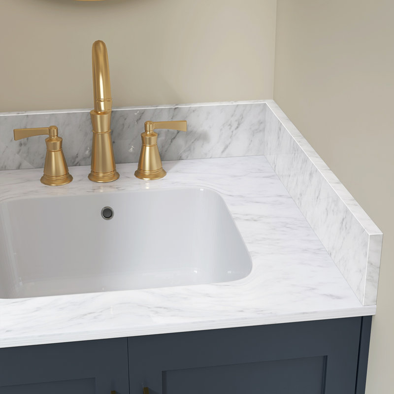 24 po Meuble-lavabo en marbre Real