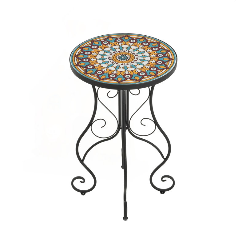 Table d'appoint ronde French Country